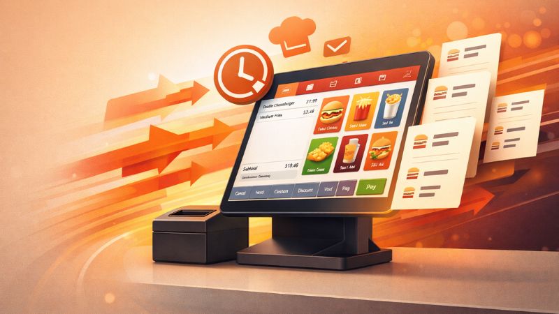 Améliorer la rapidité de service en restauration rapide grâce à la caisse enregistreuse