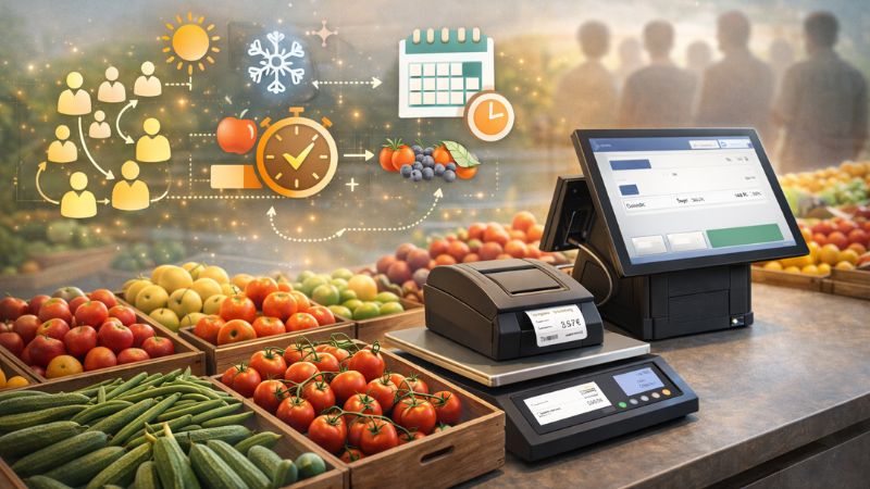 Optimiser le passage en caisse en période d’affluence dans un commerce primeur