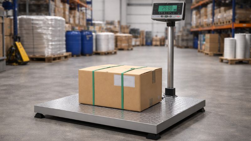 Balance industrielle au sol