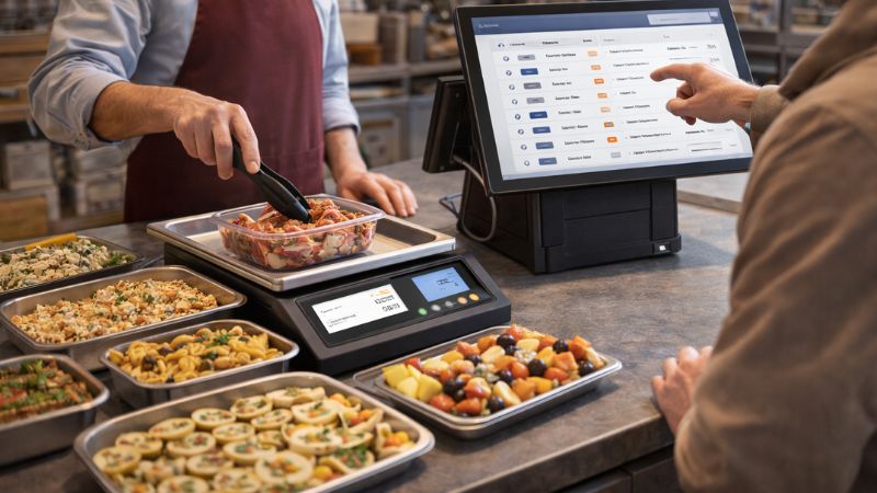 Gérer les commandes spéciales et les événements avec une caisse tactile pour traiteur