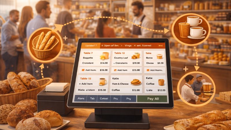 Gérer les heures de pointe en boulangerie grâce à votre caisse enregistreuse