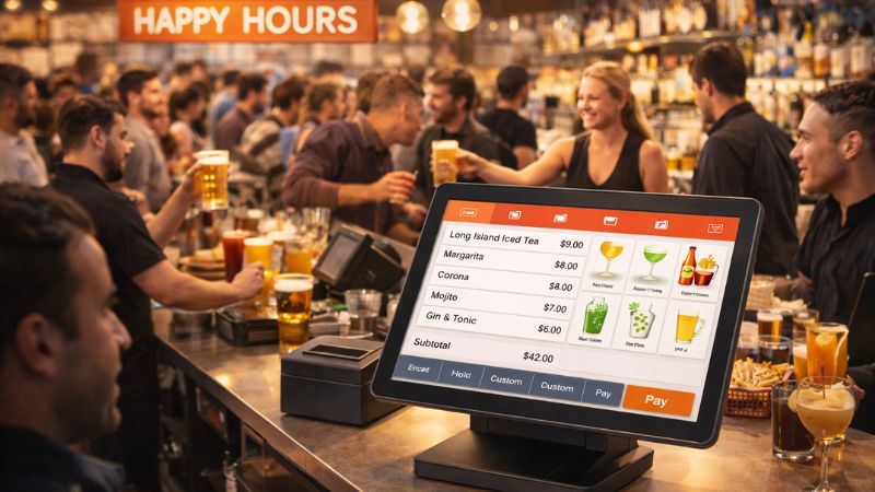 La caisse idéale pour suivre le rythme intense d’un bar ou pub
