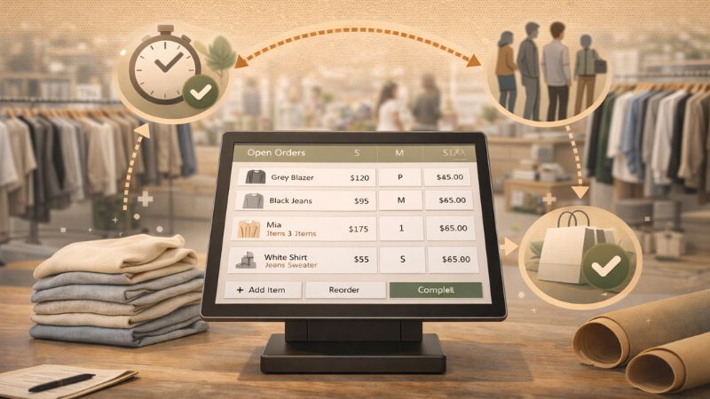 Gérer les heures d’affluence en magasin de vêtements grâce à une caisse rapide