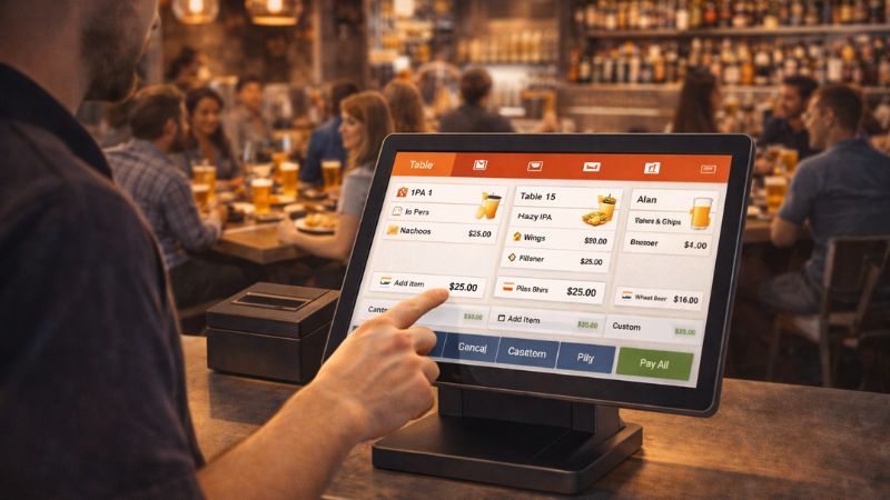 Optimiser la gestion des consommations en brasserie grâce à une caisse tactile