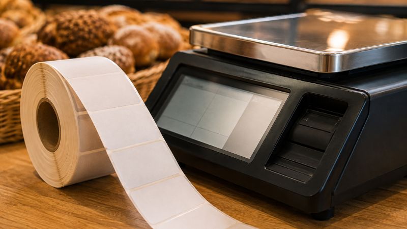 Étiquettes thermiques pour balance