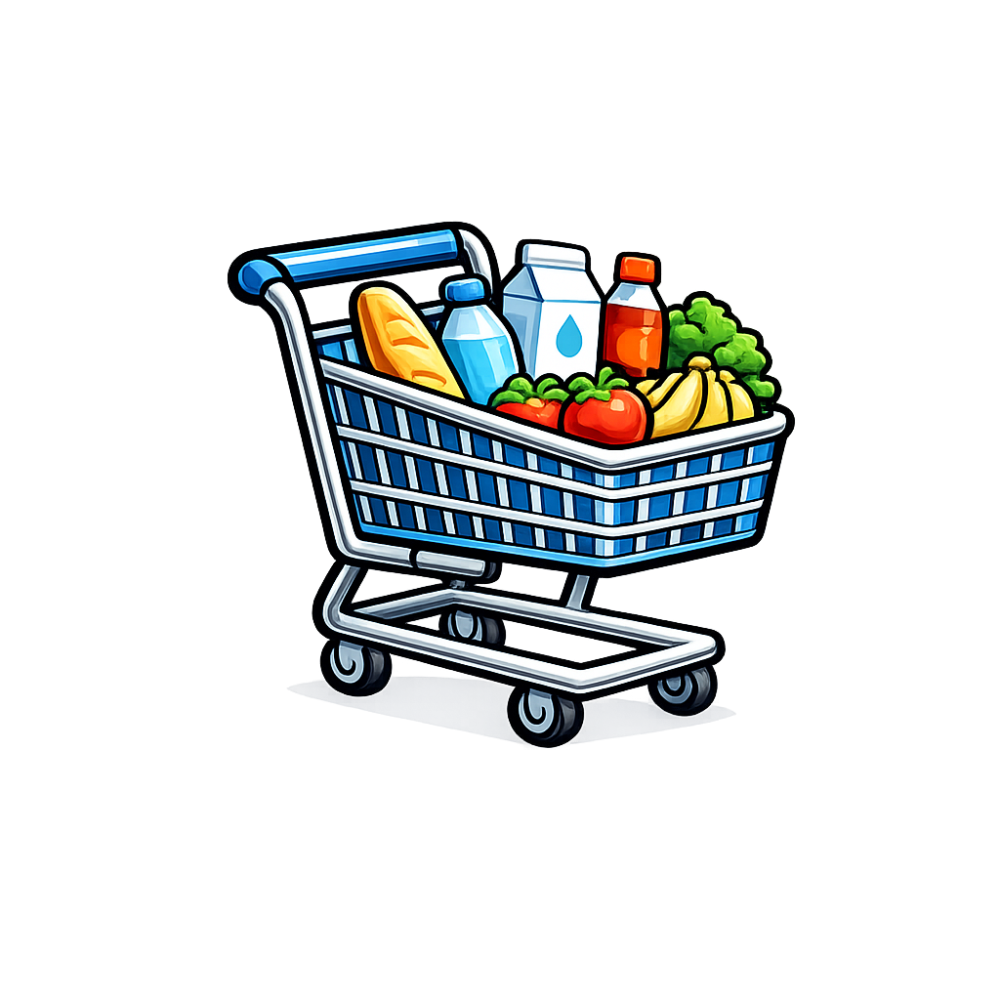 Pictogramme supermarché et grande distribution