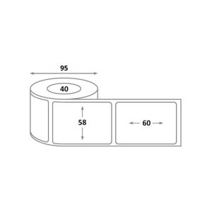 Étiquette Balance 58 x 60 mm