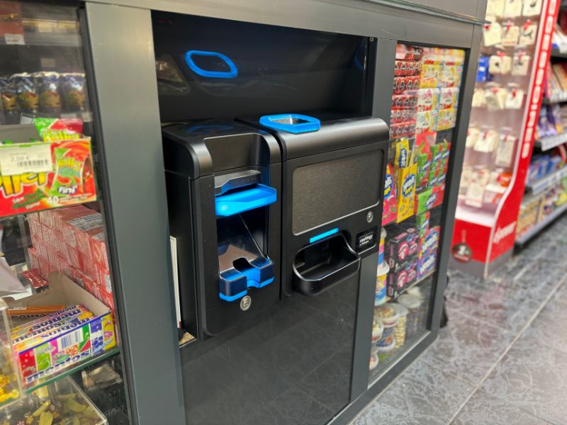 Monnayeur Automatique intégré dans un commerce