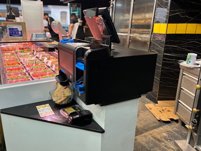 Monnayeur Automatique dans un traiteur