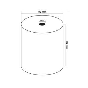 Bobine Caisse 80x80x12 thermique Sans Bisphénol A