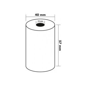 Bobine CB 57X40X12mm thermique Sans Bisphénol A