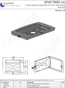 Ergonomic Solutions A-Frame iPad 10 SPAF7000-02