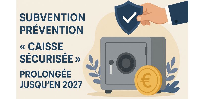 Subvention Prévention « Caisse Sécurisée » prolongée jusqu’en 2027